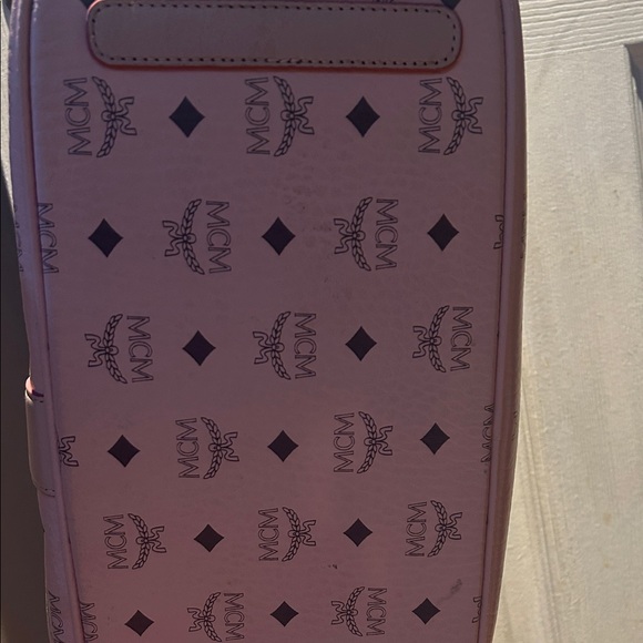 MCM Light Pink Logo Tote - Picture 3 of 11